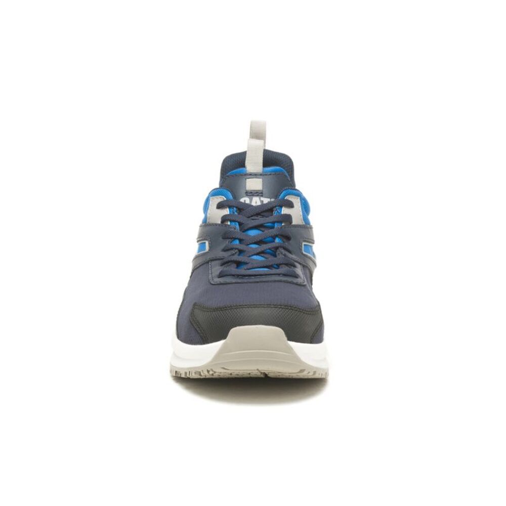 Caterpillar Mens Streamline Runner Carbon Composite Toe Blue Shoes (NWT) - Picture 3 of 6